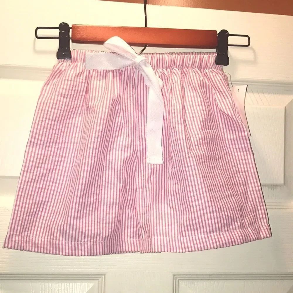 (5/$25) Ellie O Pink & White Seersucker Shorts